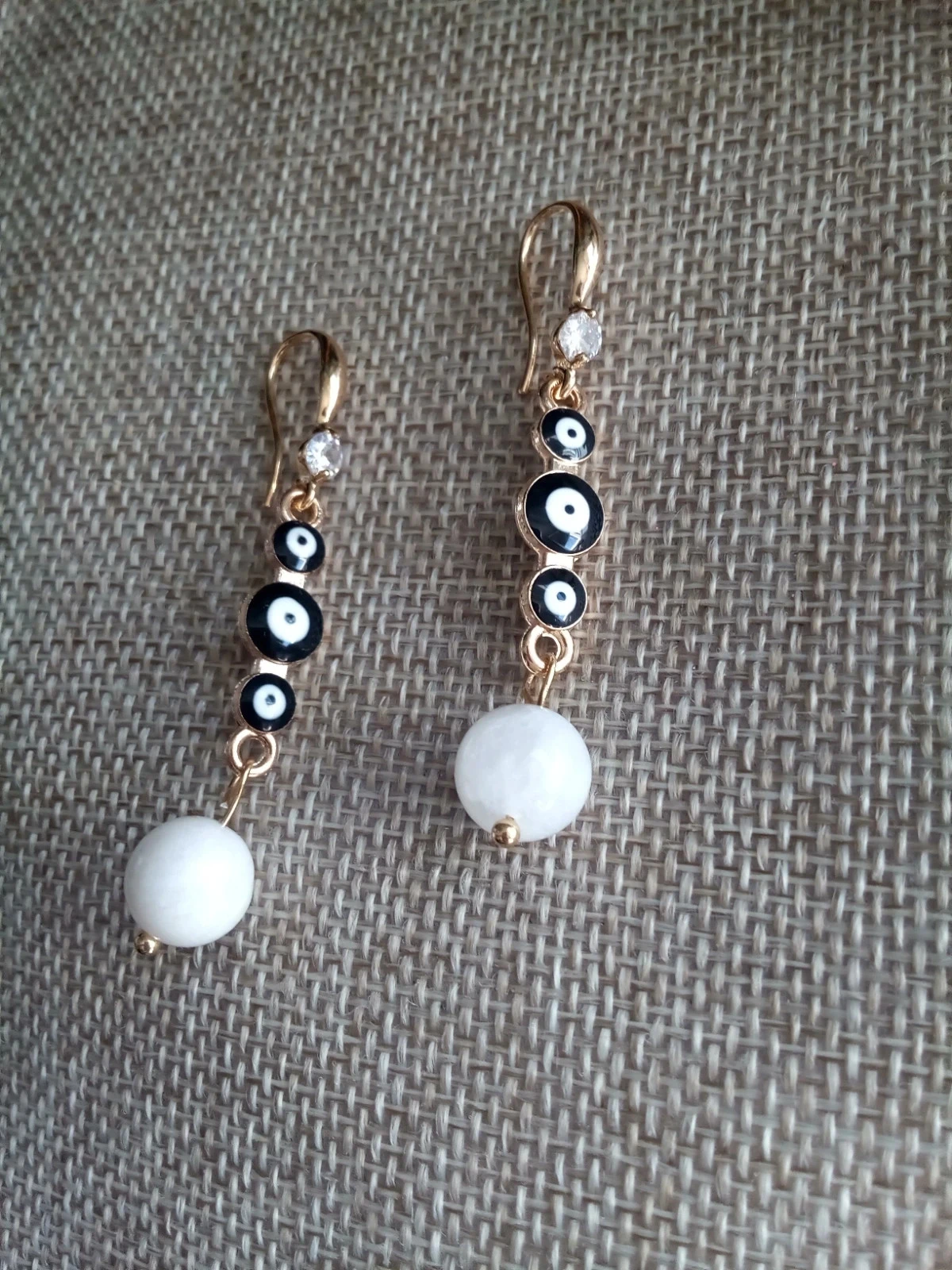 Boucles d'oreilles pierres de lune naturelle – photo 2